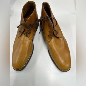 Carlo Morandi Classic Chukka Boot, Tan Leather, 10 1/2